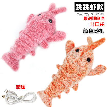 The same jumping fish as the Internet celebrity, electric lobster, Sakaban fish plush, funny swinging fish, can jump, learn to talk and sing