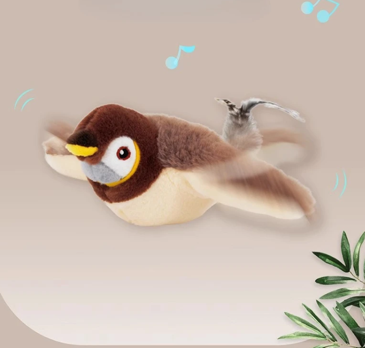 Interactive Chirping Bird Cat Toy