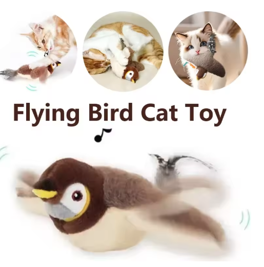 Interactive Chirping Bird Cat Toy