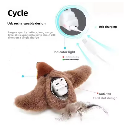 Interactive Chirping Bird Cat Toy